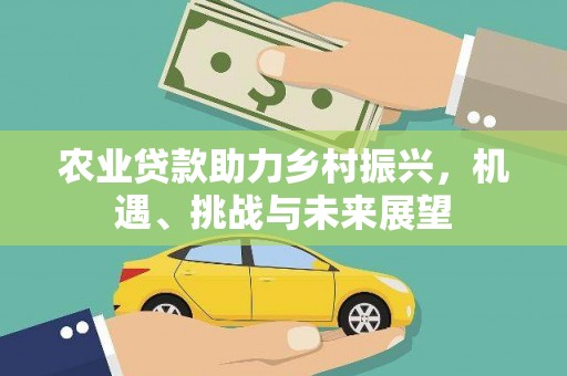 吉首农业贷款助力乡村振兴，机遇、挑战与未来展望