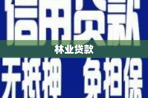 吉首林业贷款