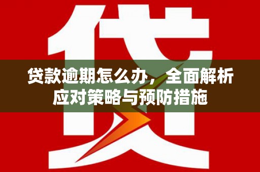 吉首贷款逾期怎么办，全面解析应对策略与预防措施