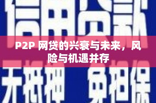 吉首P2P 网贷的兴衰与未来，风险与机遇并存