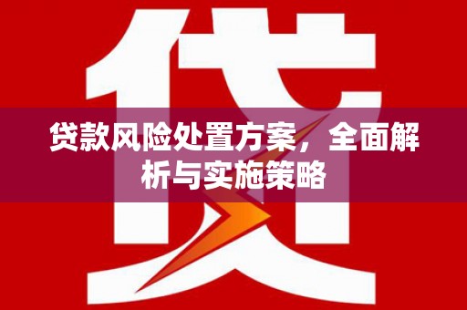 吉首贷款风险处置方案，全面解析与实施策略
